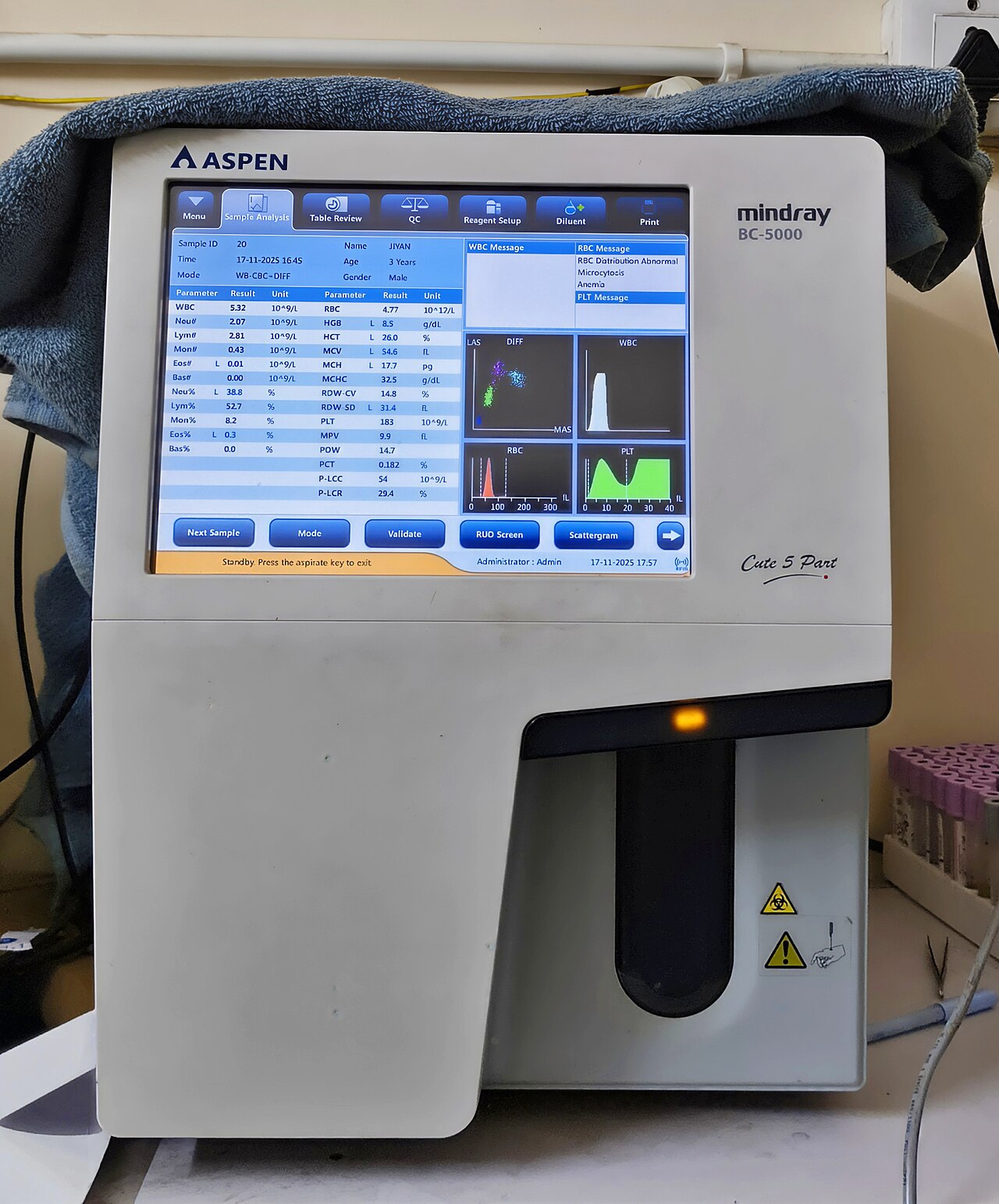 أجهزة صورة الدم CBC